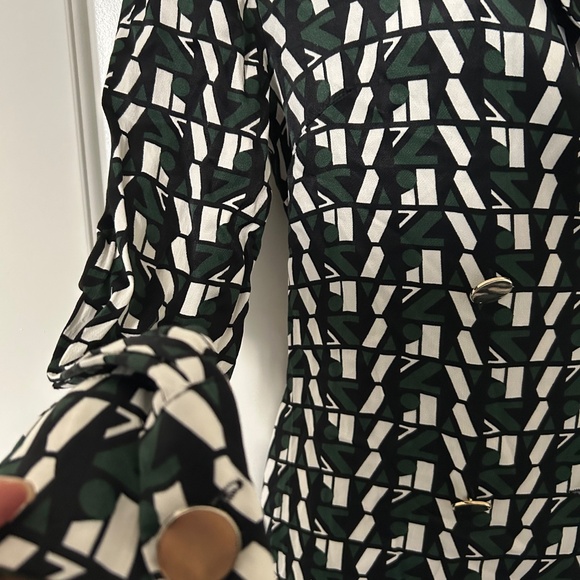 ZARA Basics - Shirts/Tops Green/White/Black-Size Small - Picture 4 of 7